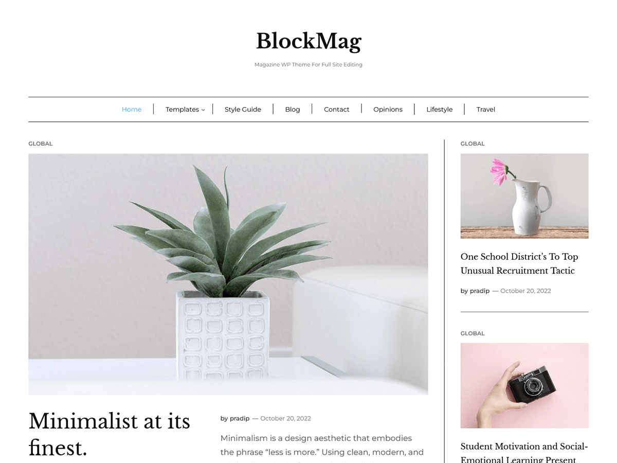 BlockMag theme screenshot