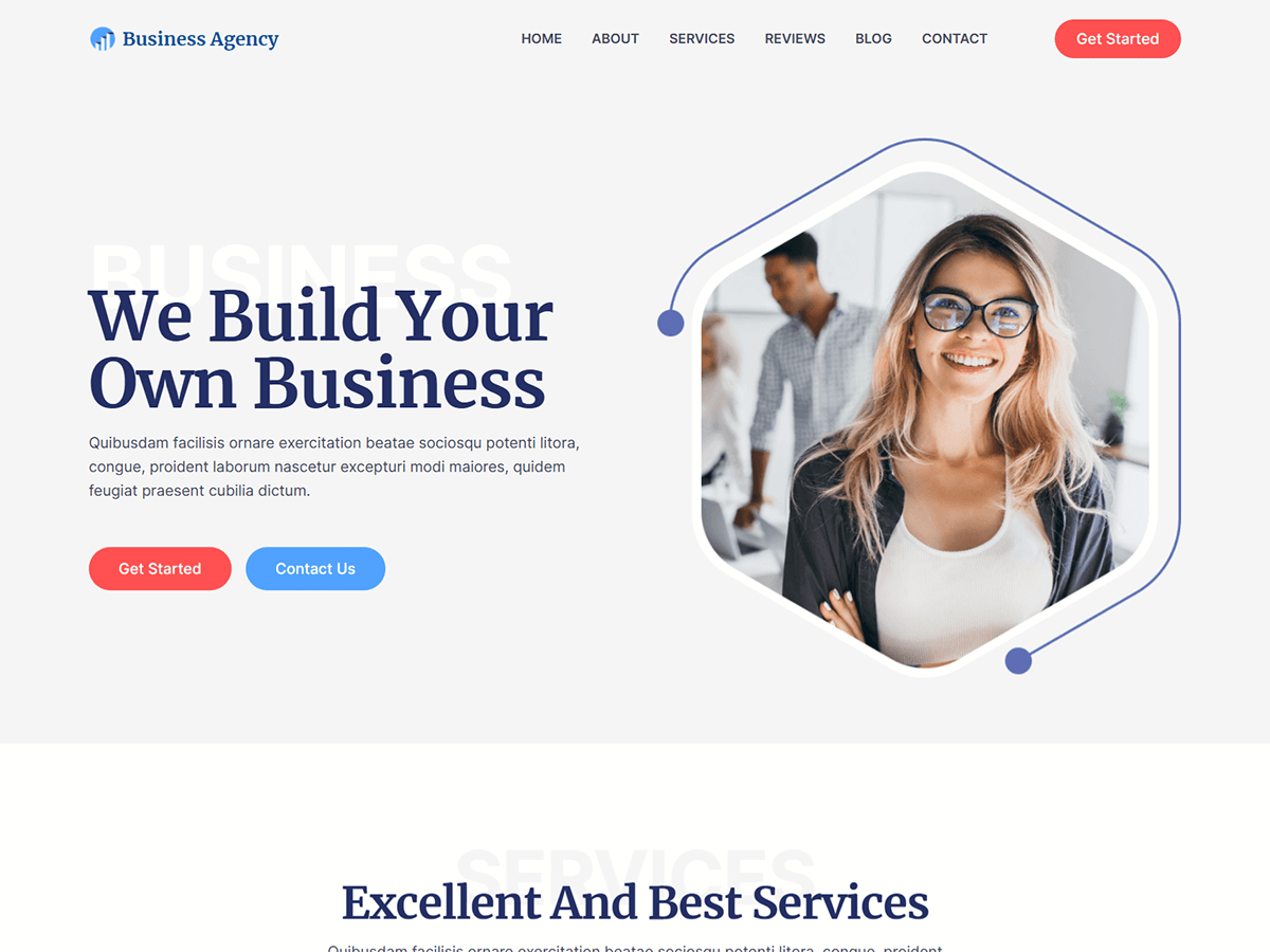 Blockskit Business Agency theme screenshot