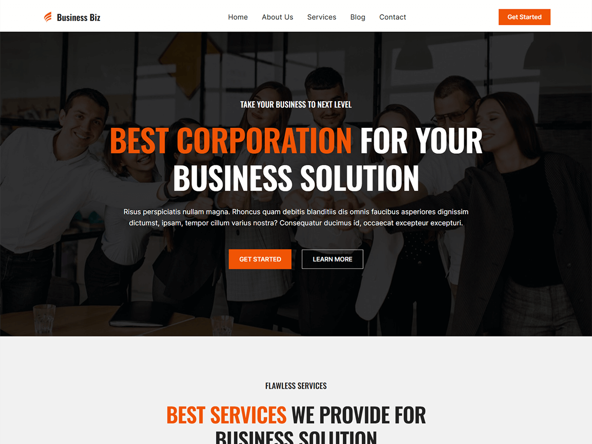 Blockskit Business Biz theme screenshot