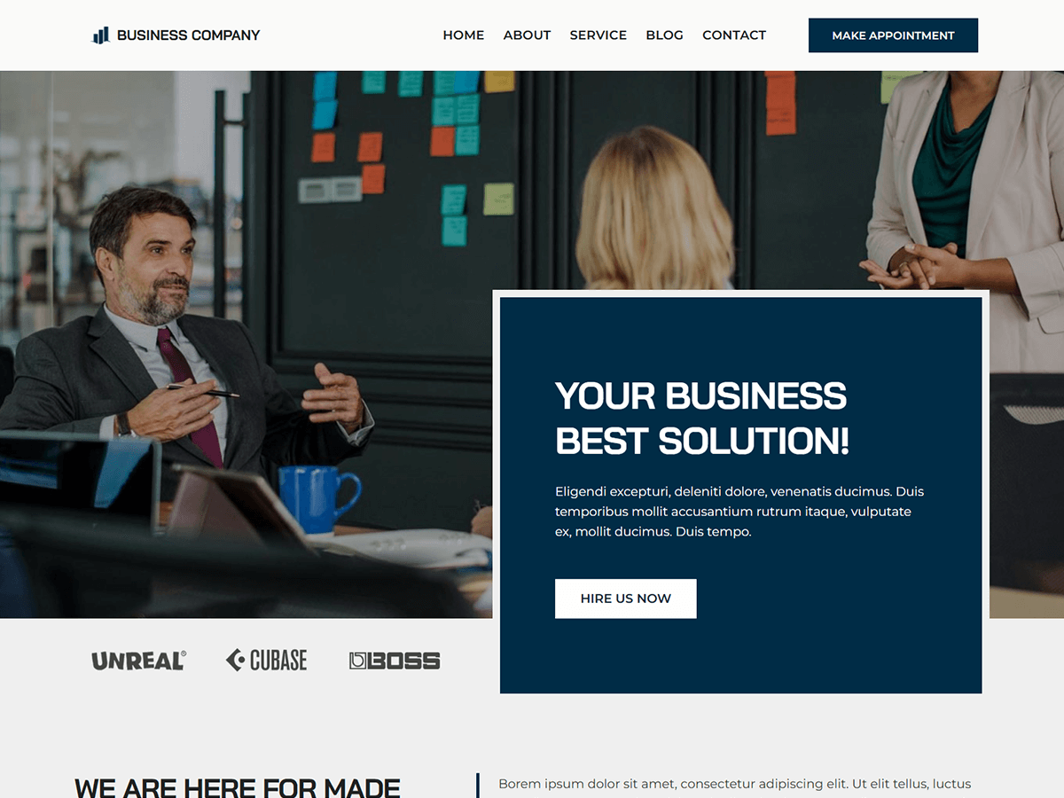 Blockskit Business Company theme screenshot