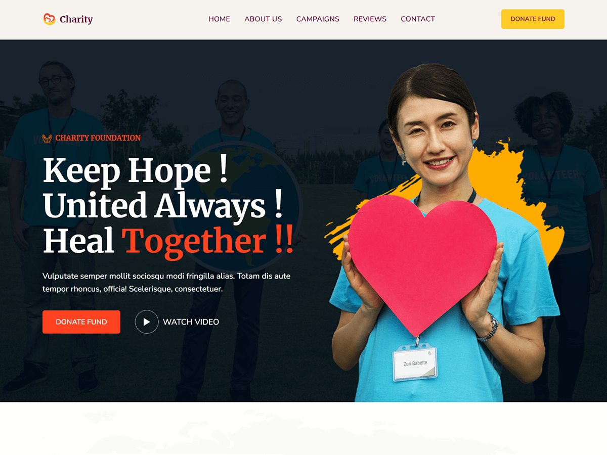 Blockskit Charity theme screenshot