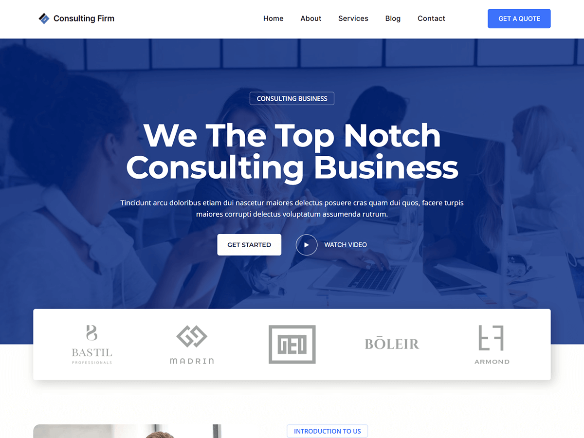 Blockskit Consulting Firm theme screenshot