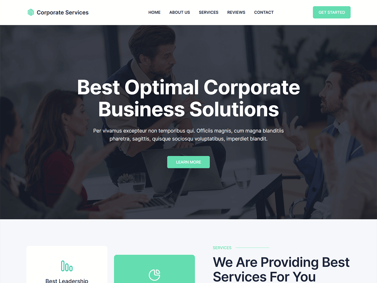 Blockskit Corporate Services theme screenshot