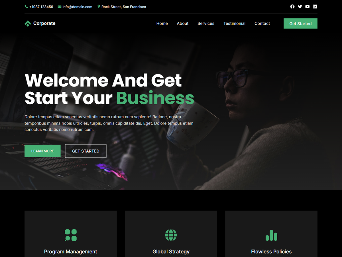 Blockskit Corporate theme screenshot