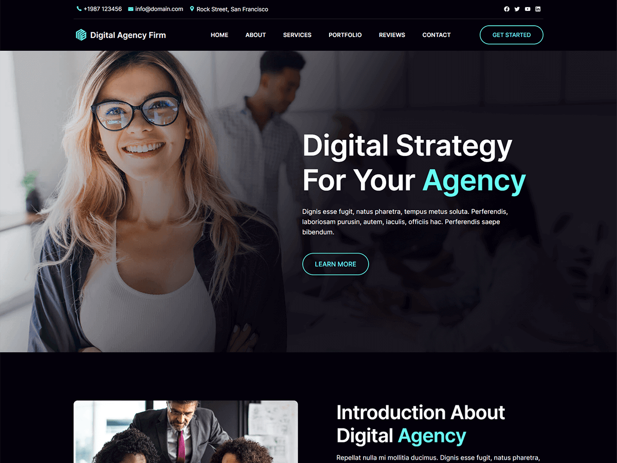 Blockskit Digital Agency Firm theme screenshot
