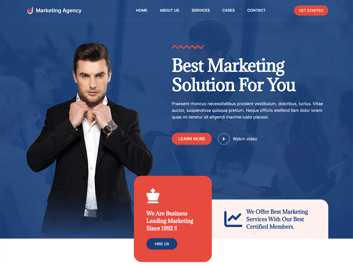 Blockskit Marketing Agency theme screenshot