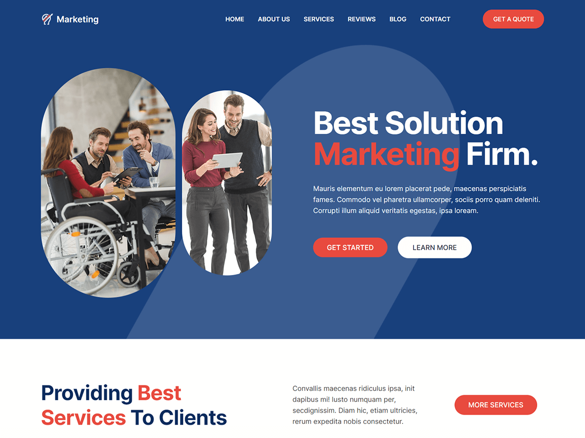 Blockskit Marketing theme screenshot