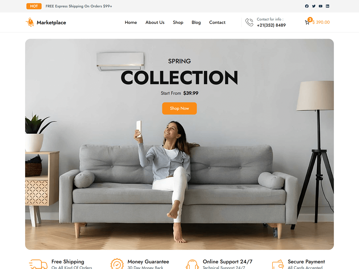 Blockskit Marketplace theme screenshot
