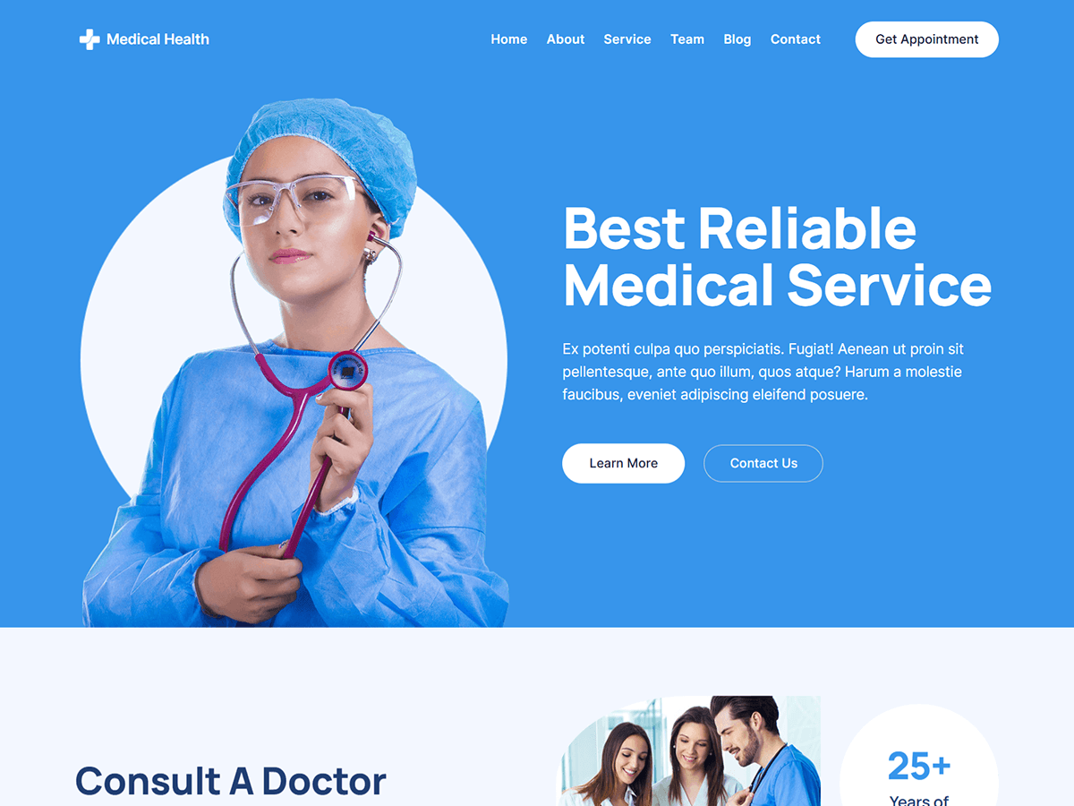 Blockskit Medical Health theme screenshot