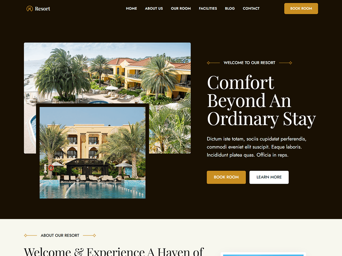 Blockskit Resort theme screenshot