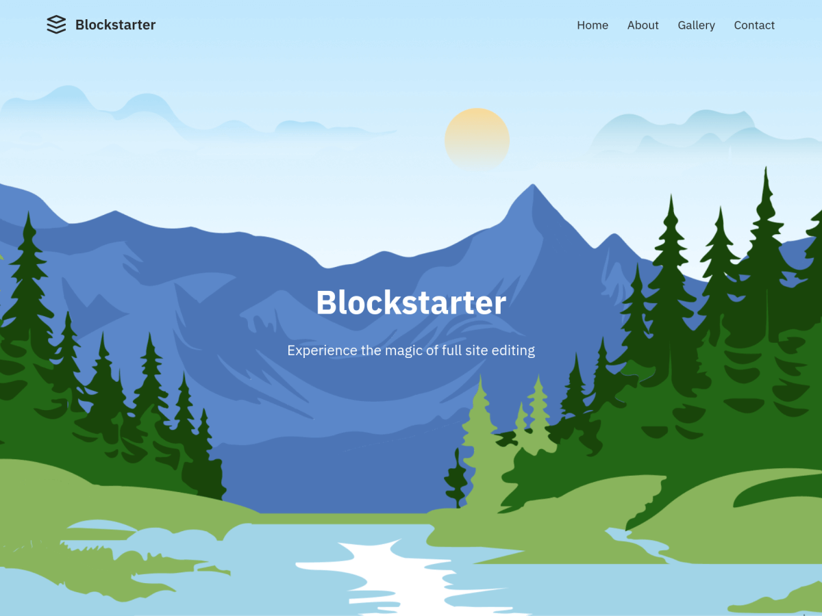 Blockstarter theme screenshot