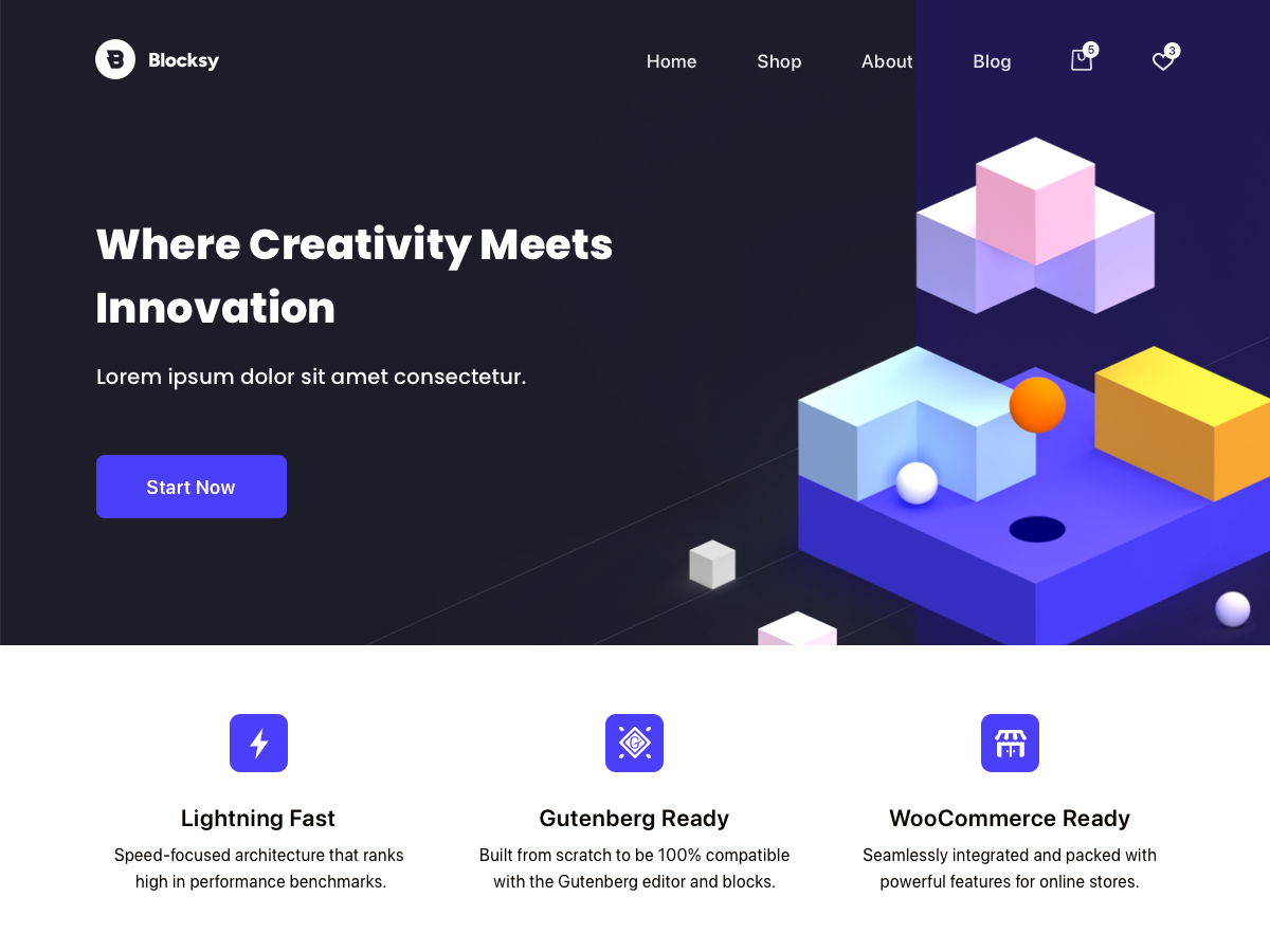 Blocksy theme screenshot