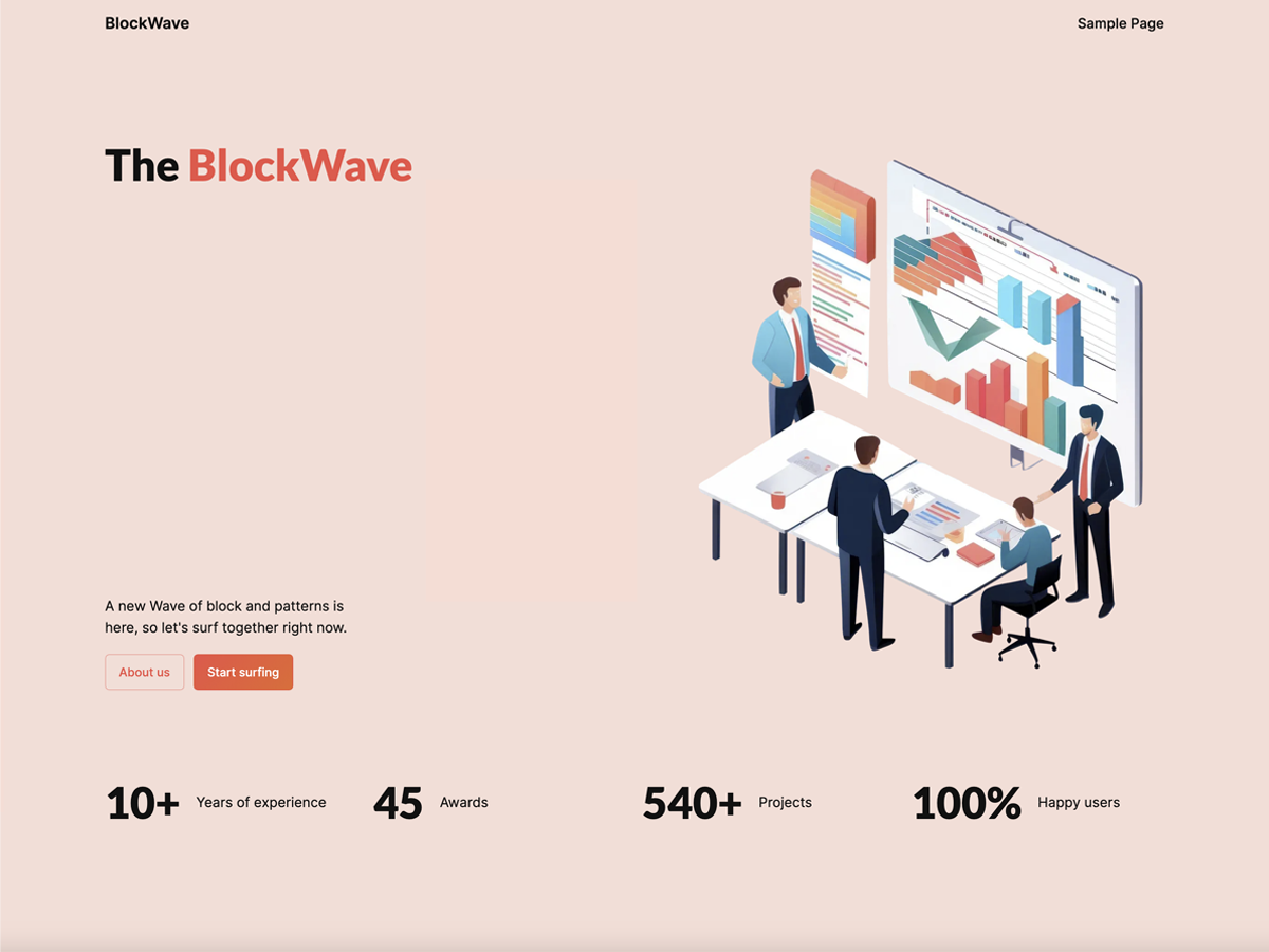 BlockWave theme screenshot