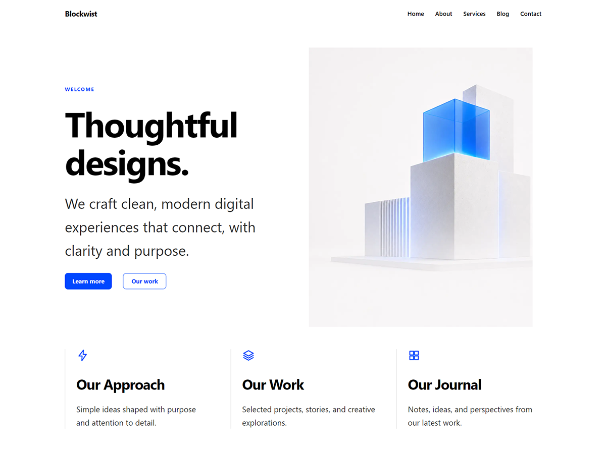 Blockwist theme screenshot