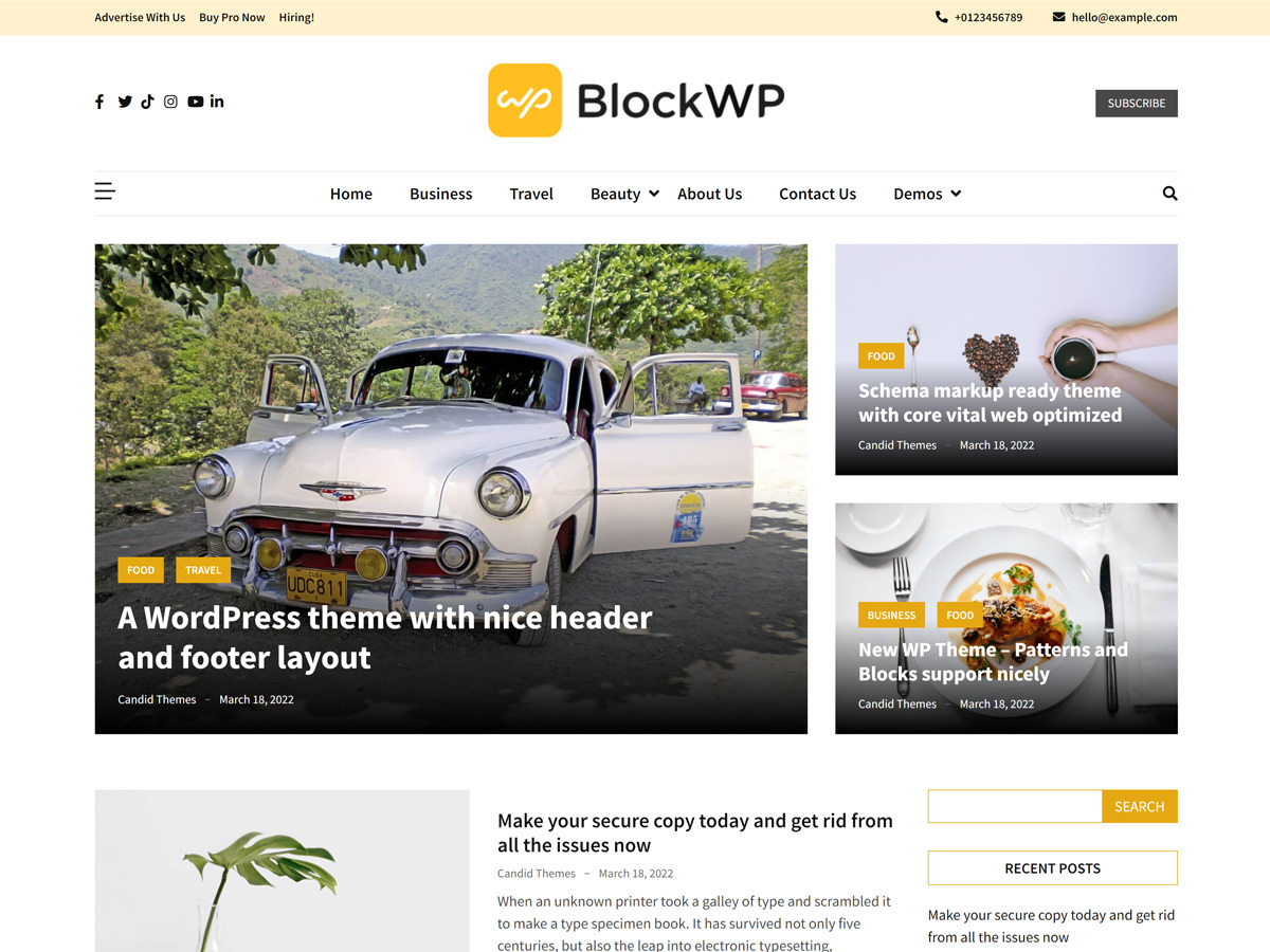 BlockWP theme screenshot