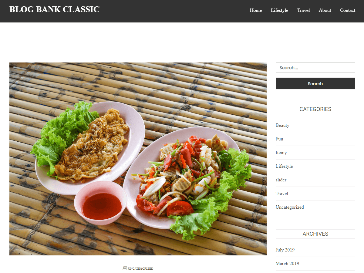 Blog Bank Classic theme screenshot