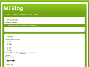 Blog Curvo theme screenshot