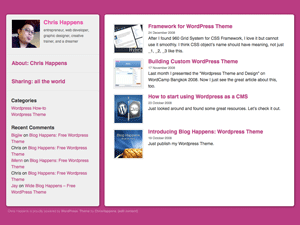 Blog Happens theme screenshot