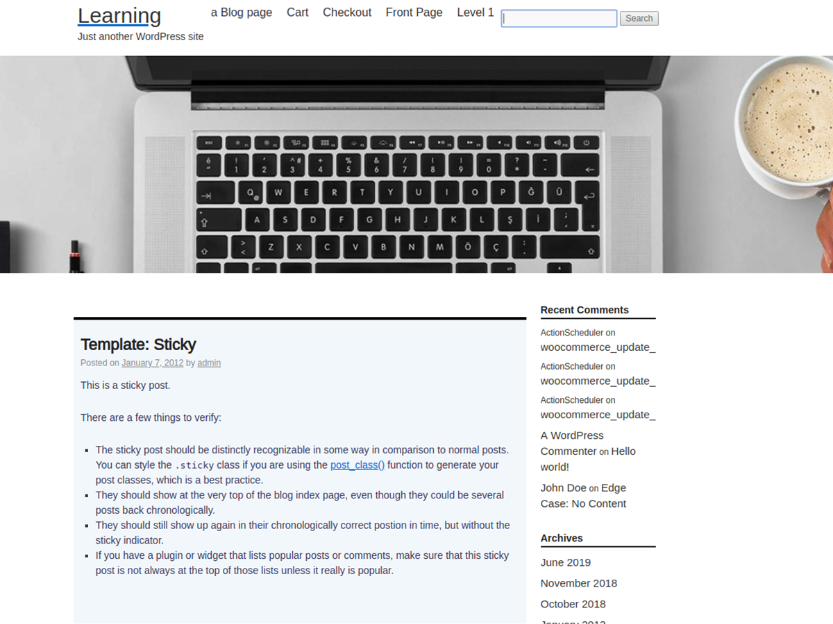 Blog Info theme screenshot