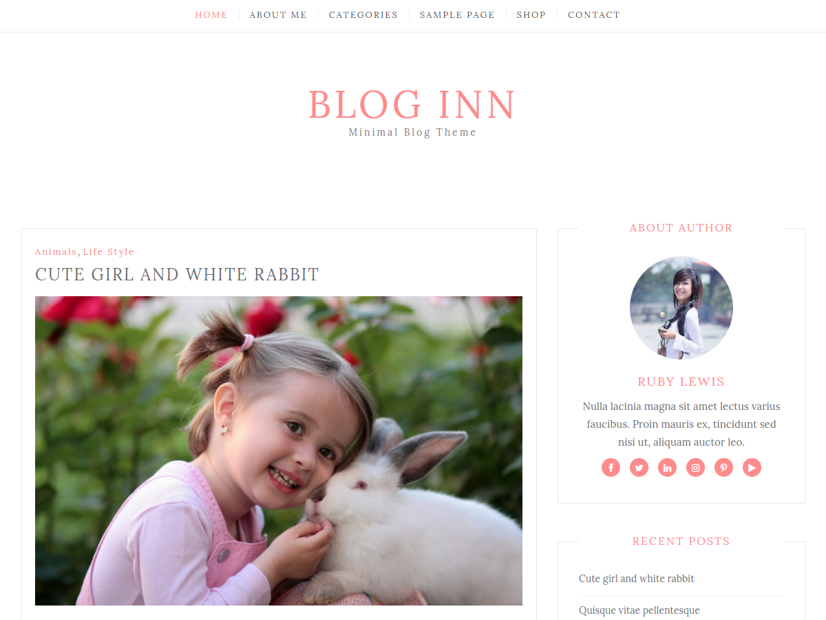 Blog Inn theme screenshot