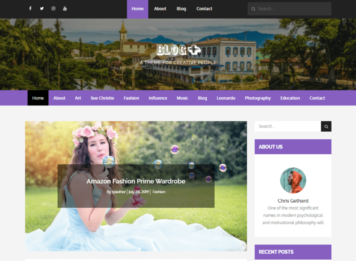 Blog Plus theme screenshot