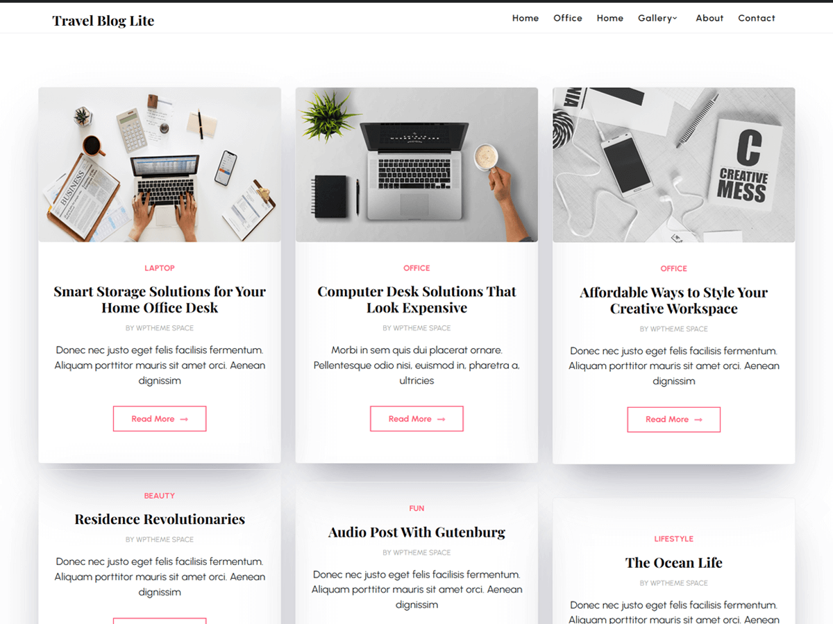 Blog Rich Lite theme screenshot