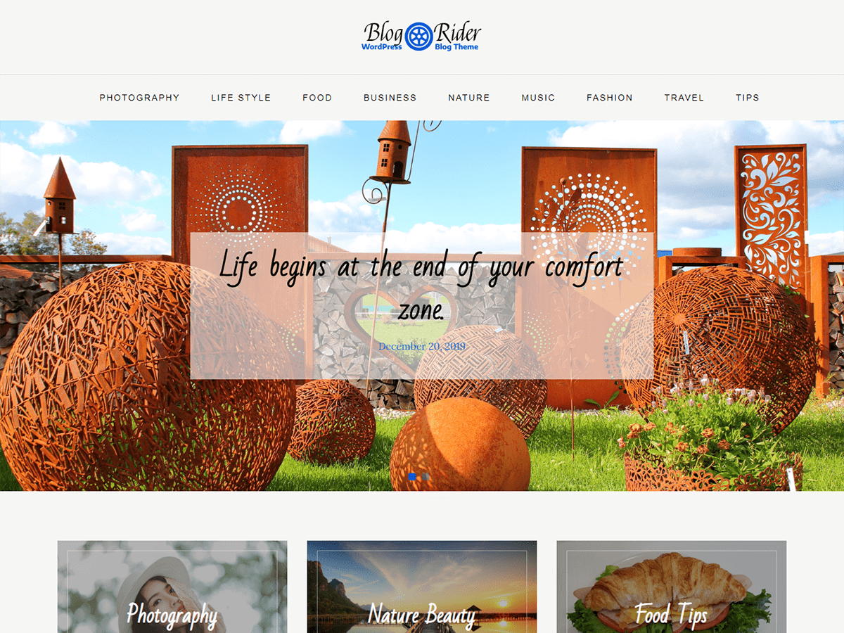 Blog Rider theme screenshot