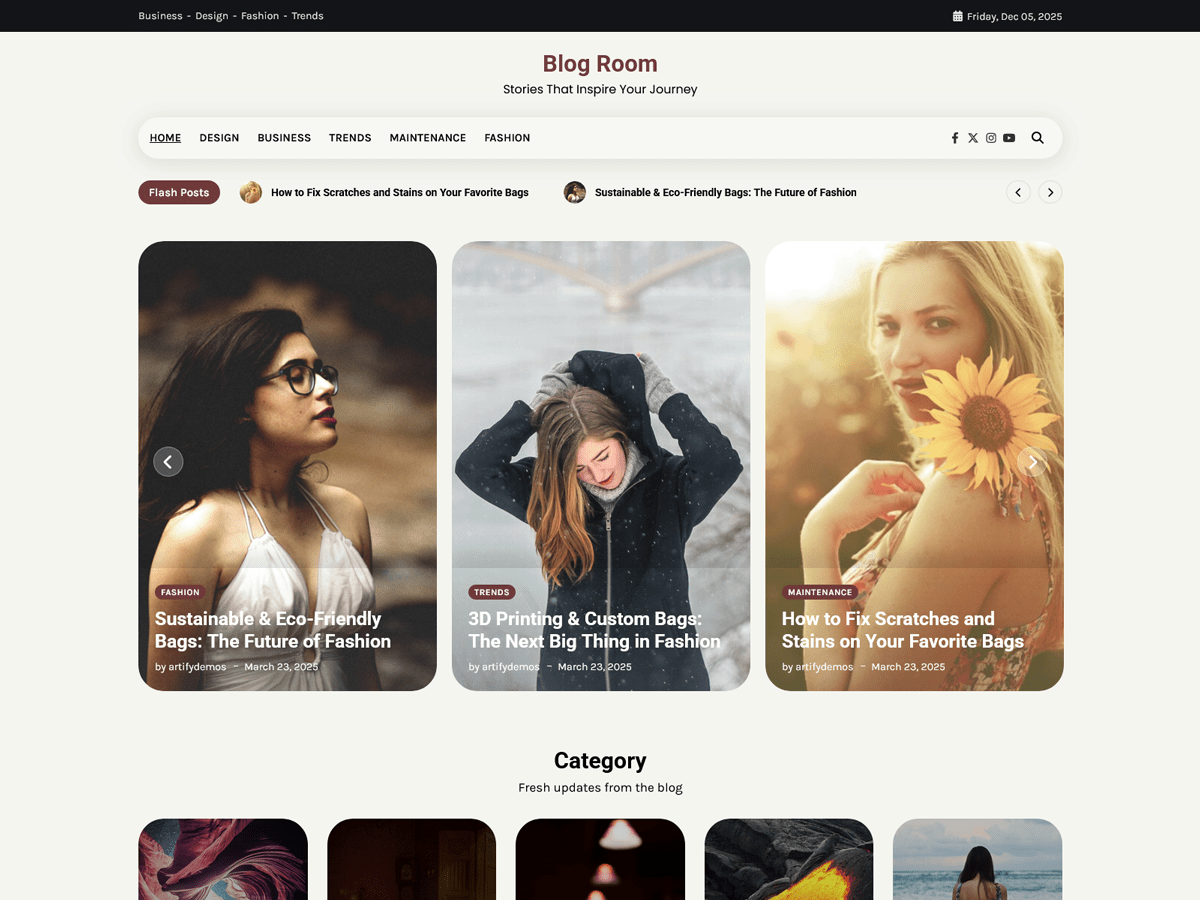 Blog Room theme screenshot