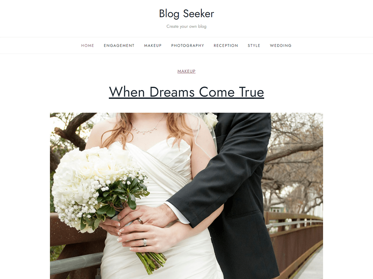Blog Seeker theme screenshot