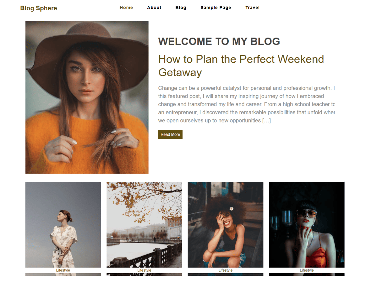 Blog Sphere theme screenshot