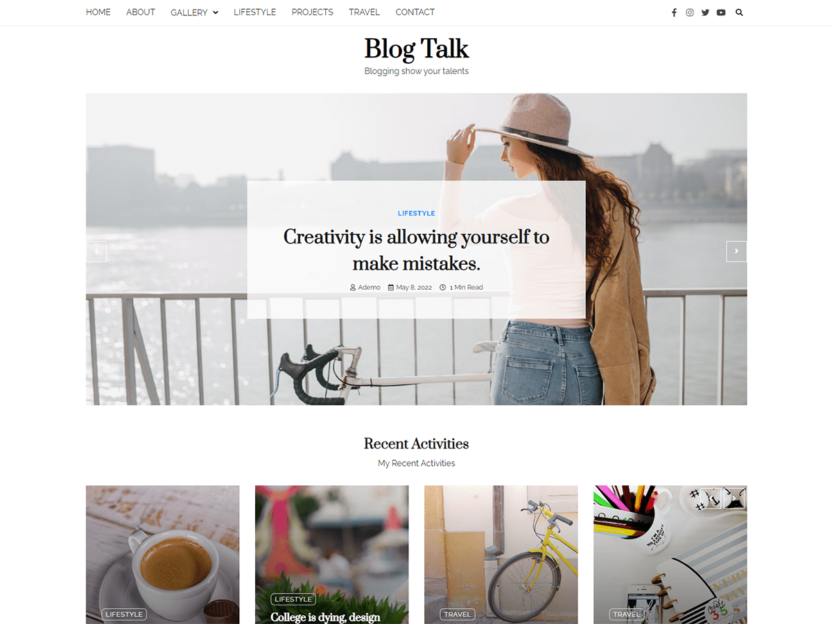 Blog Talk theme screenshot