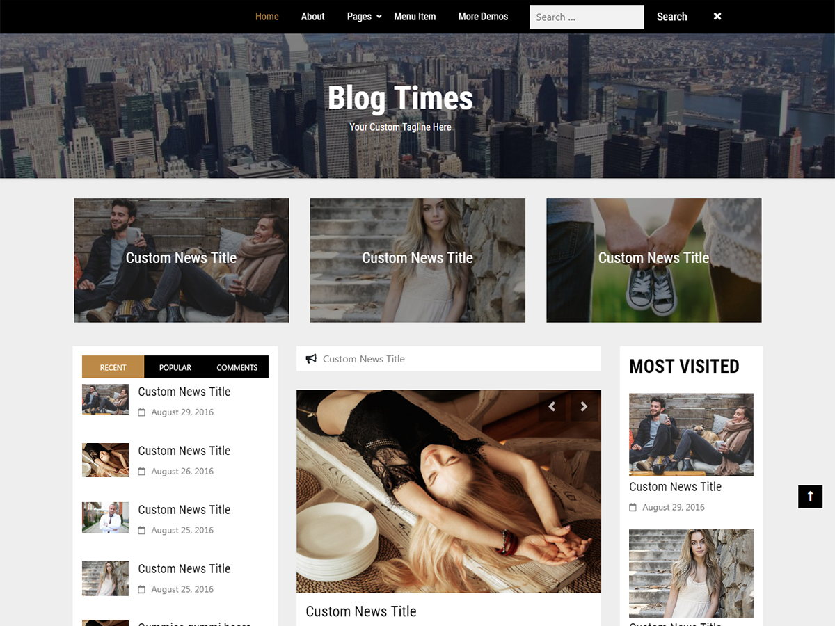 Blog Times theme screenshot