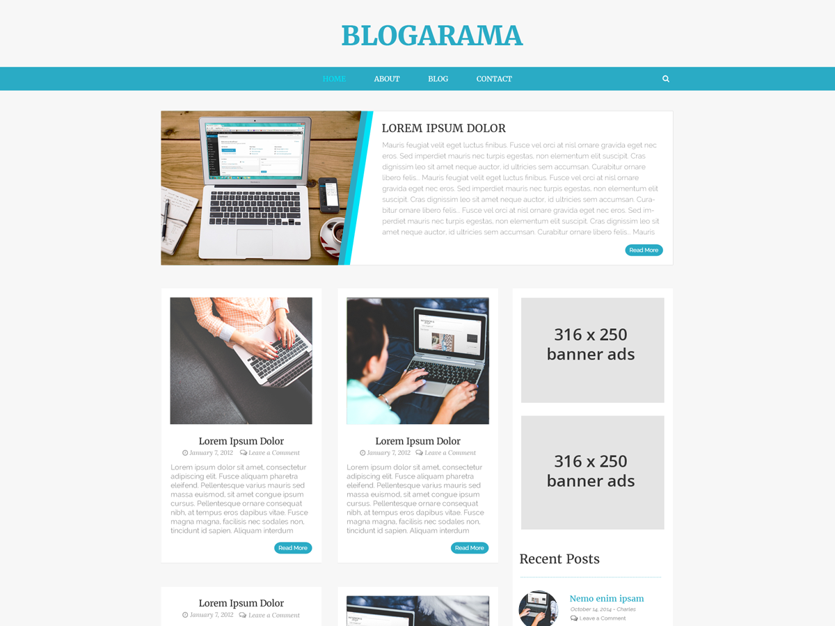 Blogarama theme screenshot