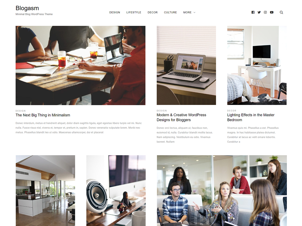 Blogasm theme screenshot