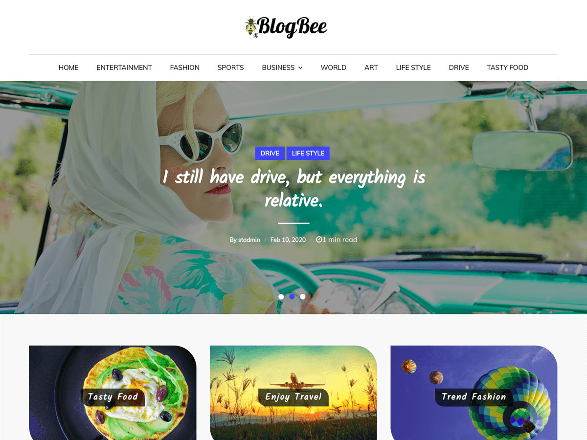 BlogBee theme screenshot