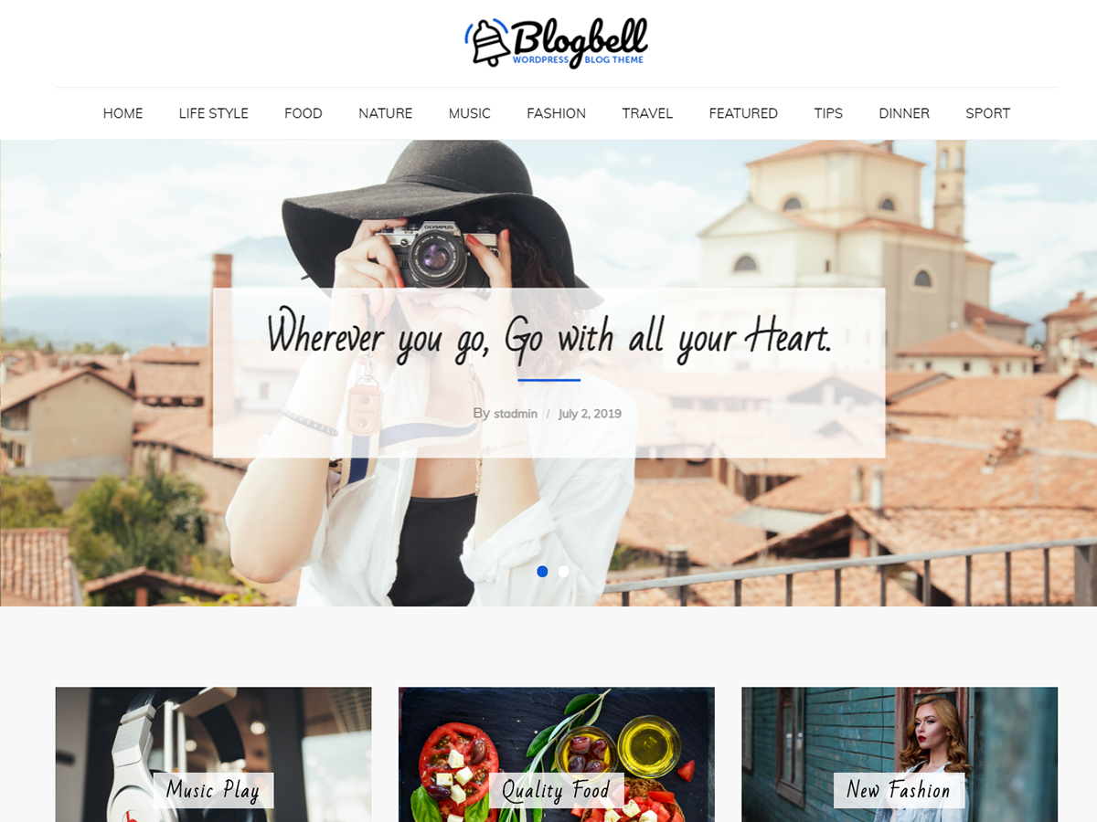 BlogBell theme screenshot
