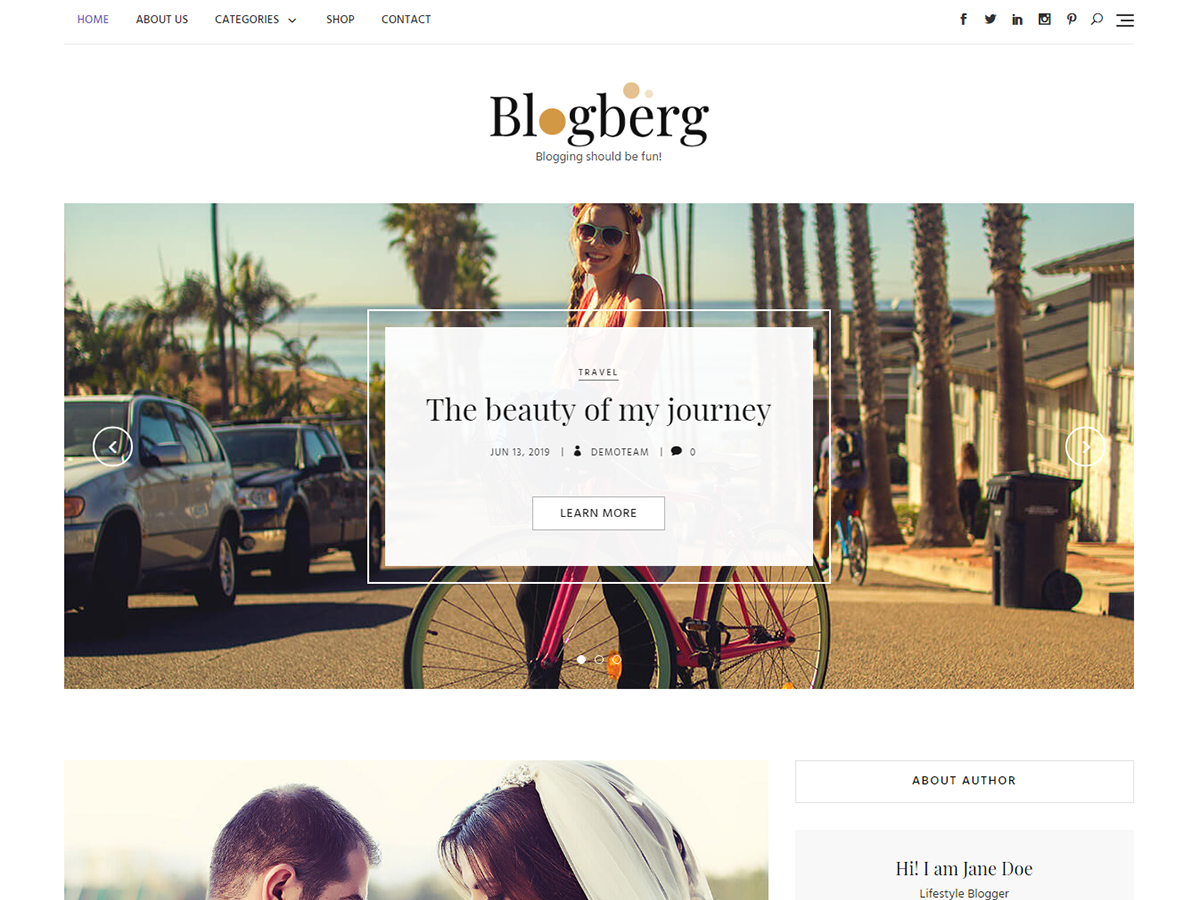 Blogberg theme screenshot