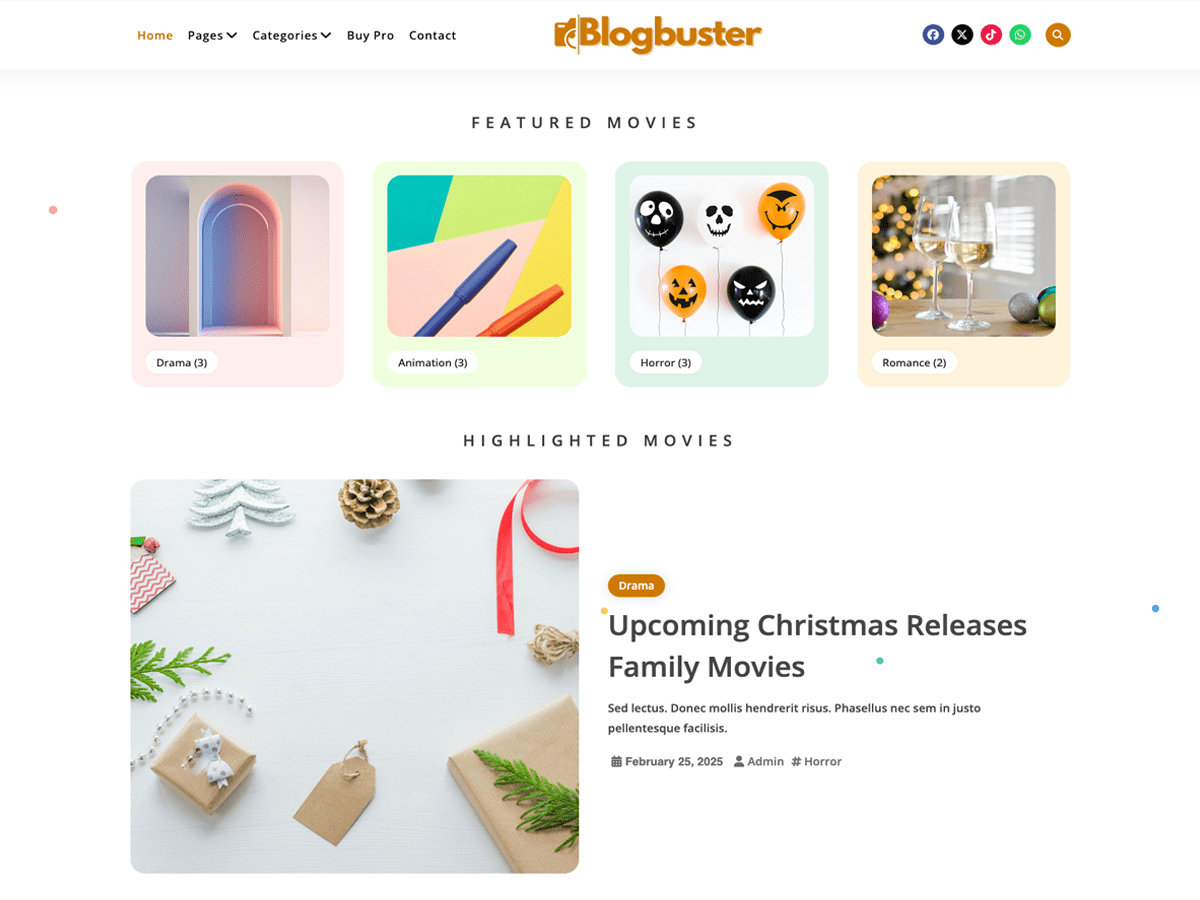 Blogbuster theme screenshot