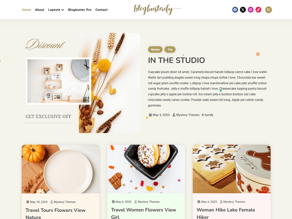 Blogbusterify theme screenshot
