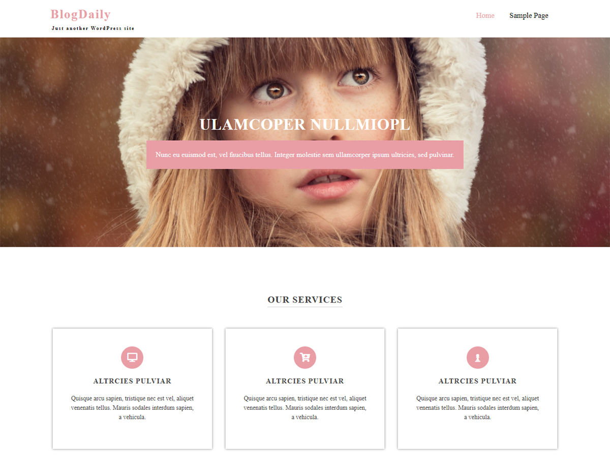 Blogdaily theme screenshot