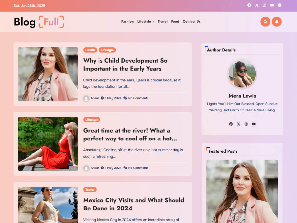Blogfull theme screenshot