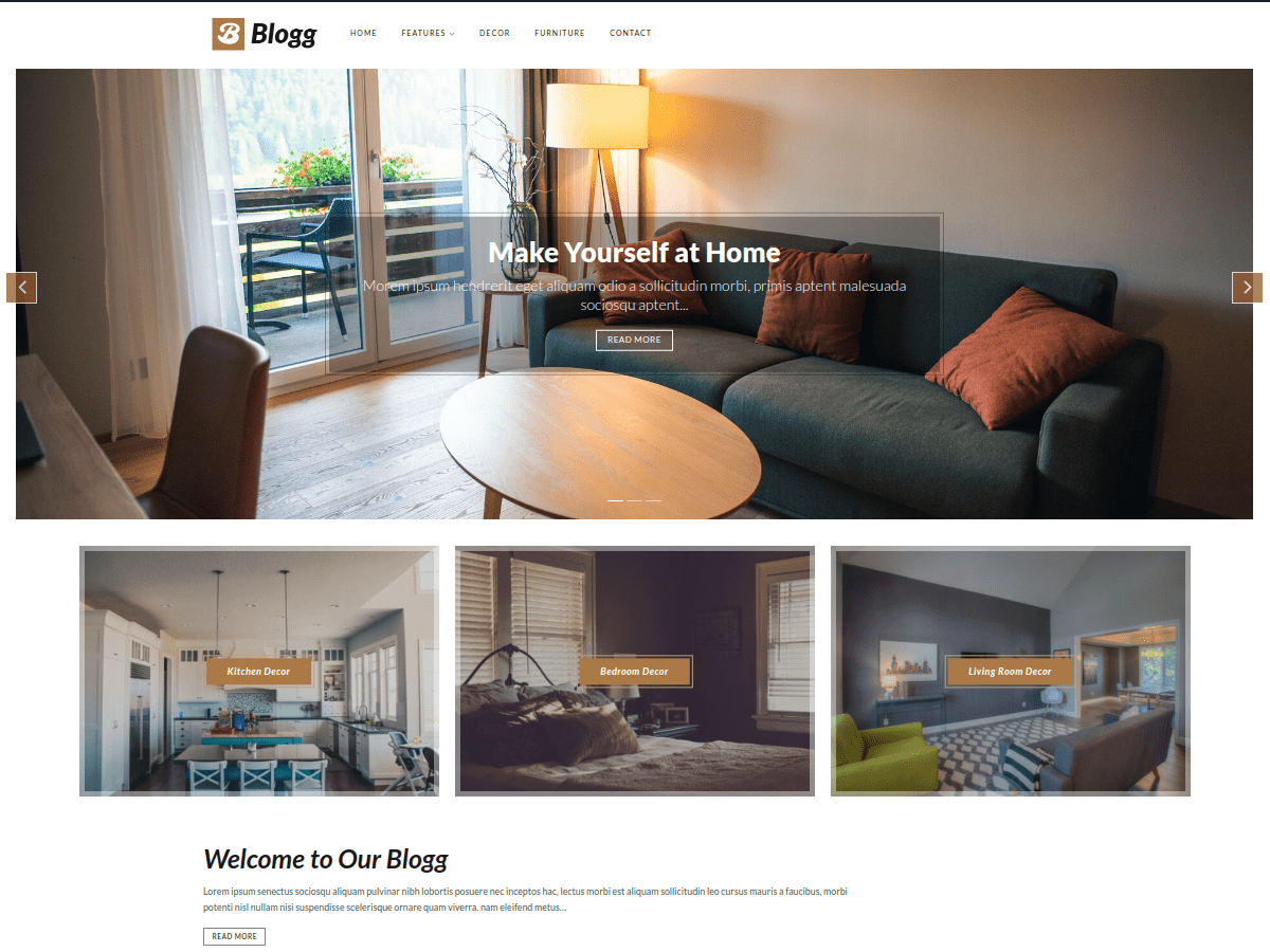 Blogg theme screenshot