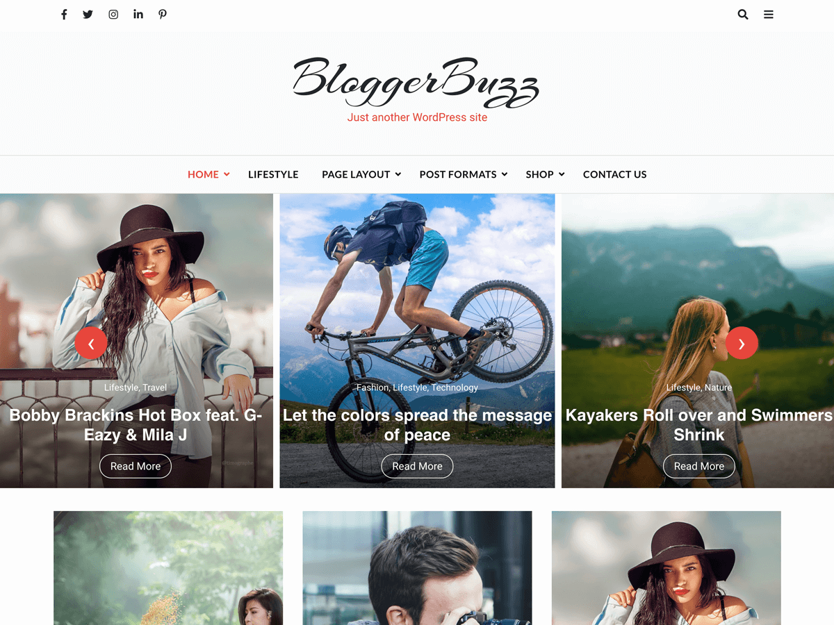 Blogger Buzz theme screenshot