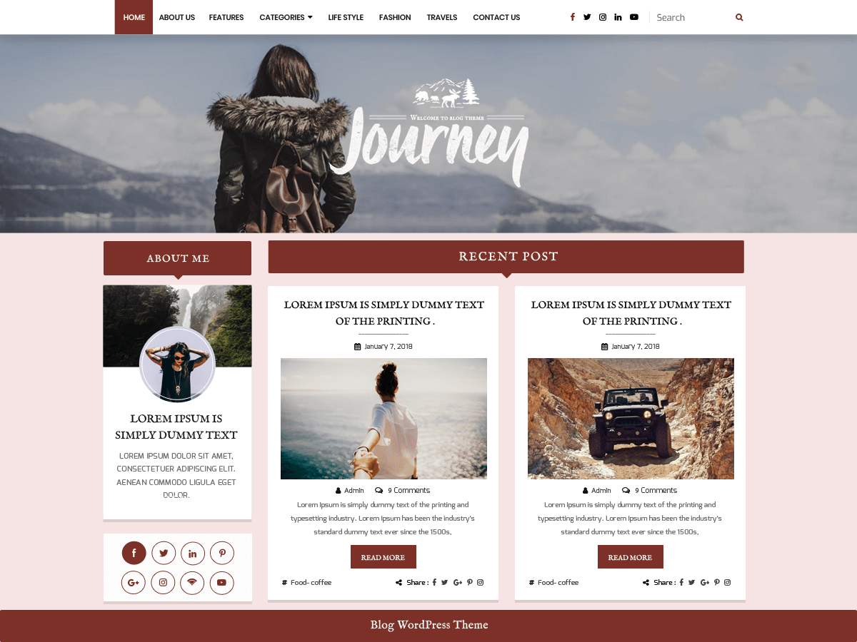 Blogger Hub theme screenshot