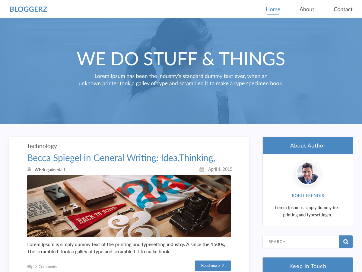 Bloggerz theme screenshot