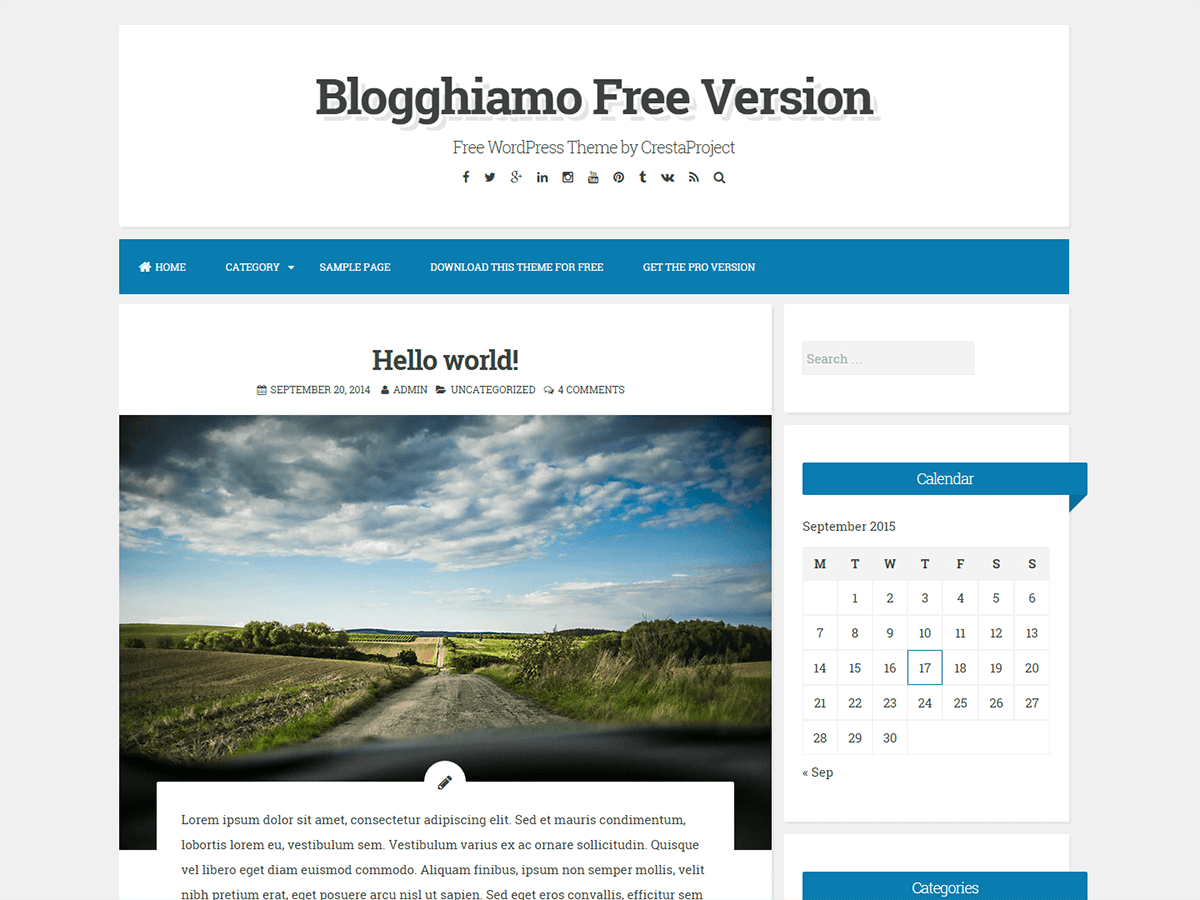 Blogghiamo theme screenshot