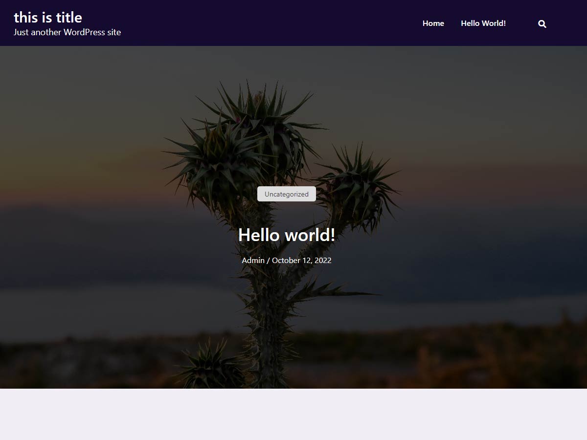 BlogHovar theme screenshot