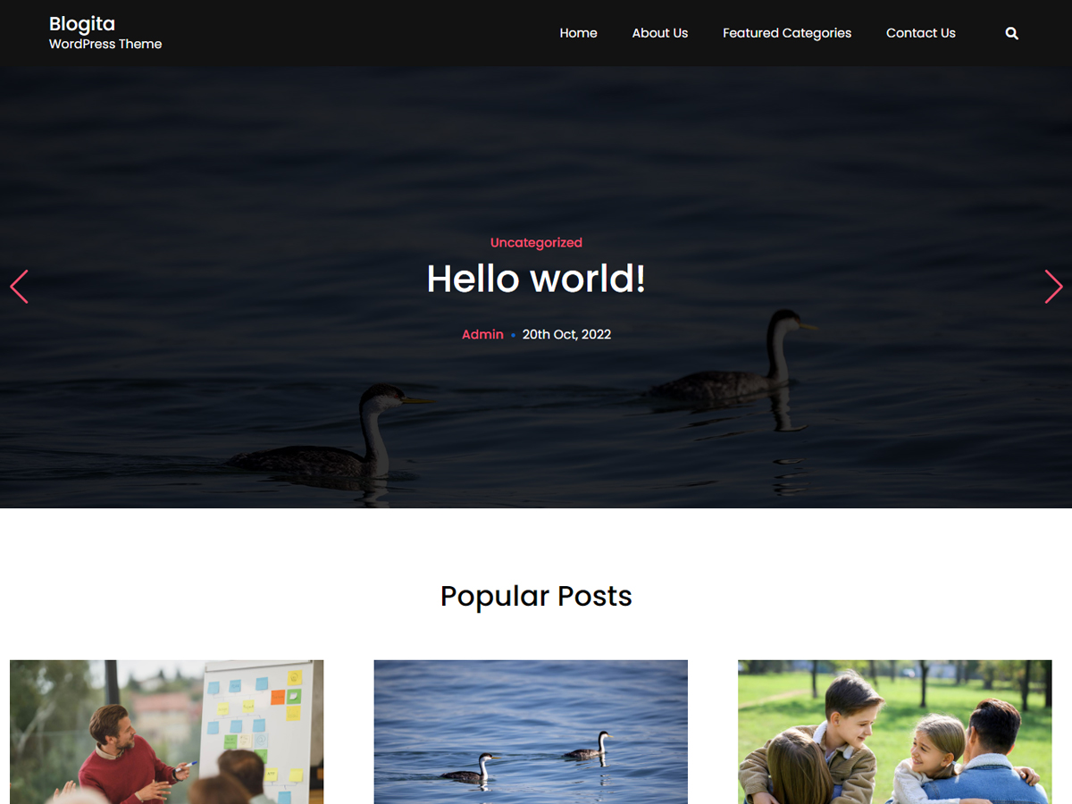 Blogita theme screenshot