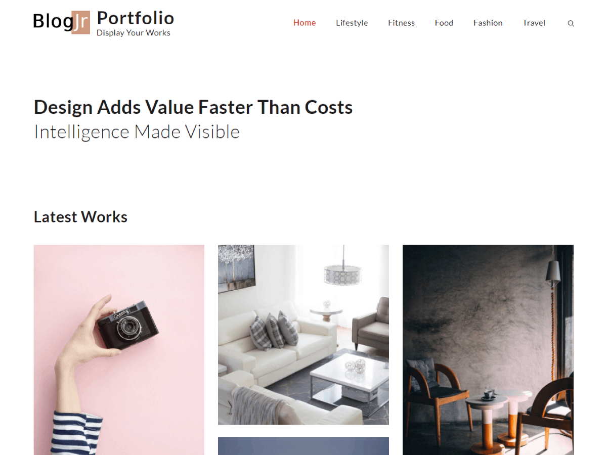 BlogJr Portfolio theme screenshot