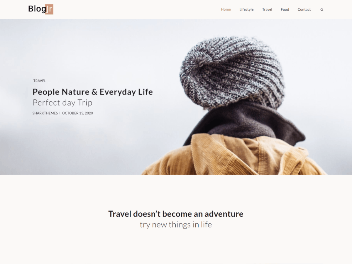 BlogJr theme screenshot